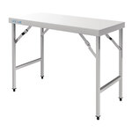 Table inox pliante - vogue -  - inox1800x600 1200x600x900mm