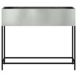 vidaXL Bac de jardin surélevé Argent 100 x 26 x 82 cm Acier galvanisé