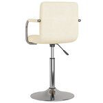 vidaXL Tabouret de bar Crème Tissu