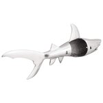 vidaXL Sculpture requin Argent 68x20x24 cm Aluminium