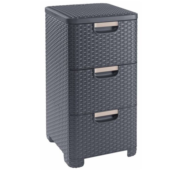 Curver Armoire à tiroirs Style 42 L Anthracite