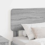 vidaXL Tête de lit Gris Sonoma 75 cm Bois d'ingénierie