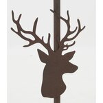 Lampe en métal décor tête de cerf