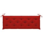 vidaXL Banc de jardin 3 places avec coussin 150 cm Bois d'eucalyptus