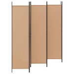 vidaXL Paravent à 6 panneaux Beige 300 x 200 cm Tissu