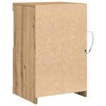 vidaXL Buffets avec éclairage LED 2 Pièces Chêne artisanal 41x37x67 cm