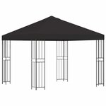 vidaXL Pavillon 3 x 3 m Anthracite Polyester et Acier 190 gsm
