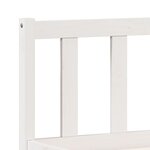 vidaXL Cadre de lit extra long sans matelas 140x210 cm bois massif pin