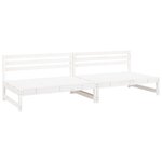 vidaXL Canapés centraux de jardin 2Pièces blanc 120x80 cm bois pin massif