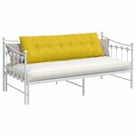 vidaXL Coussin de Dos Jaune 160 x 50 cm Tissu en velours côtelé