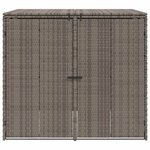 vidaXL Boîte de poubelle 2 Pièces Gris 65 x 80 x 115 cm Polyéthylène