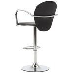 vidaXL Tabourets de bar avec accoudoir lot de 2 noir similicuir