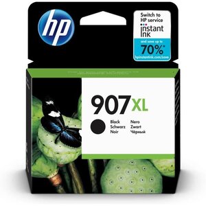 Hp 907xl cartouche d'encre noire grande capacité authentique pour hp officejet pro 6960/6970 (t6m19ae)