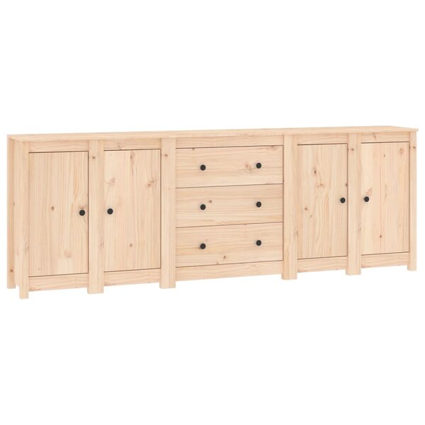 vidaXL Buffet 230x35x80 cm Bois massif de pin