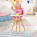 Zapf Creation 829271 - BABY Born Chaise haute pour poupée de 43 cm