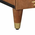 vidaXL Buffet avec porte Marron 90 x 33 x 75 cm Bois de mangue massif