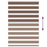 vidaXL Store zèbre marron 95x100 cm largeur du tissu 90 9 cm polyester