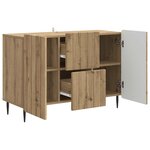 vidaXL Buffet Chêne artisanal 89 x 34 5 x 62 cm Bois d'ingénierie