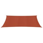 vidaXL Voile d'ombrage 160 g/m² rectangulaire terre cuite 3 5x5 m PEHD