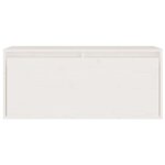 vidaXL Meubles TV 2 Pièces Blanc Bois massif de pin