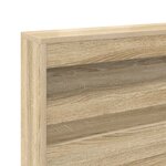 vidaXL Lit bibliothèque chêne Sonoma 180x200 cm en bois aggloméré