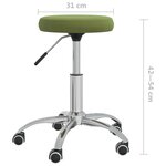 Vidaxl chaises à manger lot de 4 vert clair velours