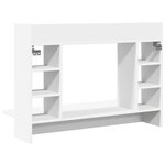 vidaXL Bureau mural blanc 105x48x75 cm bois d'ingénierie