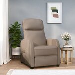 vidaXL Fauteuil de massage Cappuccino Similicuir