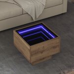 vidaXL Table d'appoint chêne artisanal 40 x 40 x 30 cm