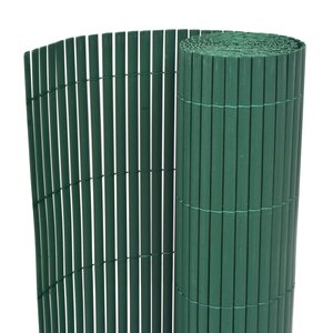 Vidaxl clôture de jardin double face pvc 150 x 300 cm vert