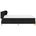 vidaXL Lit à ressorts avec matelas Noir 140 x 190 cm tissu