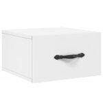 vidaXL Tables de chevet murales 2 Pièces blanc 35x35x20 cm