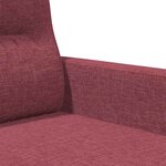 vidaXL Canapé à 2 places Rouge bordeaux 120 cm Tissu