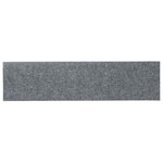 vidaXL Tapis d'escalier autocollants 30 pièces 76 x 20 cm Gris clair Rectangulaire