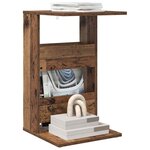 vidaXL Table d'appoint Bois ancien 40 x 35 x 60 5 cm Bois d'ingénierie
