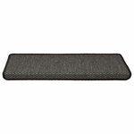 vidaXL Tapis d'escalier autocollants 15 Pièces 65x21x4 cm Anthracite