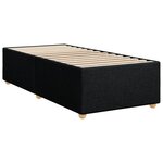 vidaXL Cadre de lit sans matelas noir 90x200 cm tissu