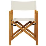 vidaXL Chaises de jardin pliables lot de 4 blanc crème tissu