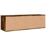 vidaXL Meuble TV chêne fumé 120x34x37 cm bois d'ingénierie