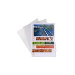 Sachet De 10 Pochettes Coin Avec Encoches Polypropylène Lisse Rigide Haute Qualité 20/100e - A4 - Cristal - X 10 - Exacompta