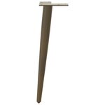 vidaXL Pieds de table basse coniques 4 pièces Acier naturel 30-31 cm Acier