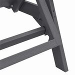 vidaXL Chaises longues 2 Pièces Gris clair 162 x 53 x 98 5 cm en HDPE