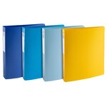 Classeur 4 Anneaux 30mm Polypropylène Recyclé Beeblue - A4 Maxi - Couleurs Assorties - Exacompta