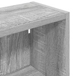 vidaXL Armoire murale de salle de bain Gris Sonoma 40 x 16 x 62 5 cm