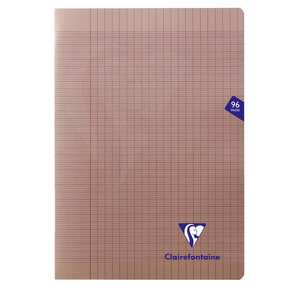 Cahier MIMESYS Piqué Polypro 21 x 29,7 cm 96 pages 90g Séyès Noir CLAIREFONTAINE