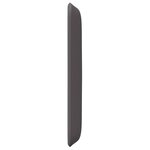 vidaXL Oreilles de tête de lit 2 Pièces Gris 40 x 16 x 5 cm Faux cuir