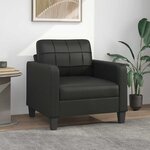vidaXL Fauteuil Noir 60 cm Similicuir