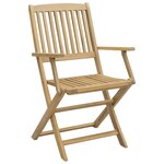 vidaXL Chaises de jardin pliantes lot de 6 54 5x58x90 cm bois d'acacia
