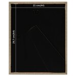 Vidaxl cadres photo 3d 3 pièces bois foncé 21x29 7 cm pour photos 15x20cm