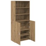 vidaXL Haut Armoire Chêne artisanal 80 x 42 5 x 185 cm